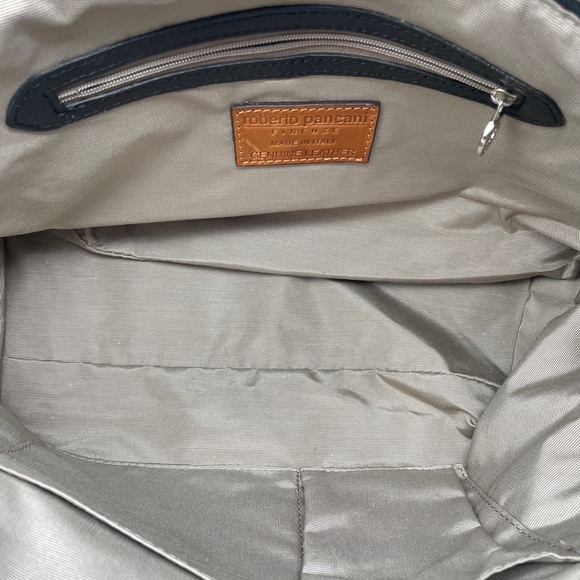 Roberto Pancani Firenze Handwoven Leather Tote Haircalf Mutton Made in Italy - Picture 9 of 11